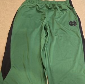Notre Dame Fighting Irish Green Athletic Track Pants